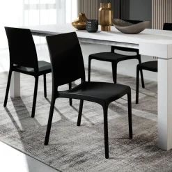 Garnero Arredamenti Sedia polipropilene impilabile Tape Gihome® Nero Outlet