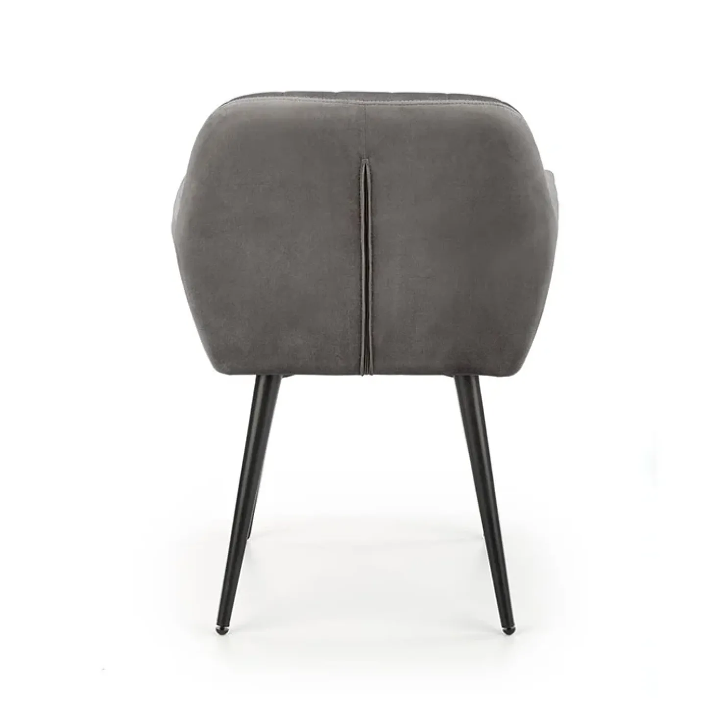 Garnero Arredamenti Sedia sala da pranzo con braccioli in tessuto velluto scuro Slash Grigio Hot