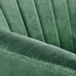 Garnero Arredamenti Sedia sala da pranzo con braccioli in tessuto velluto scuro Slash Verde Online