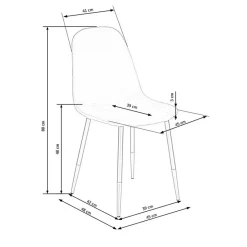 Garnero Arredamenti Sedia sala da pranzo imbottita in velluto acciaio oro nero Nubia Verde Hot