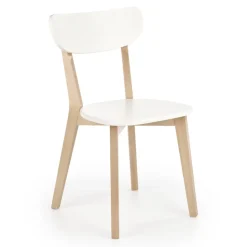 Garnero Arredamenti Sedia soggiorno design moderno bianco rovere Scandy Hot