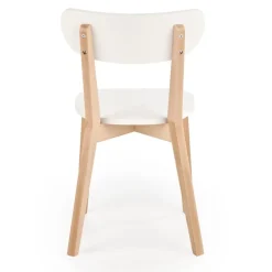 Garnero Arredamenti Sedia soggiorno design moderno bianco rovere Scandy Hot