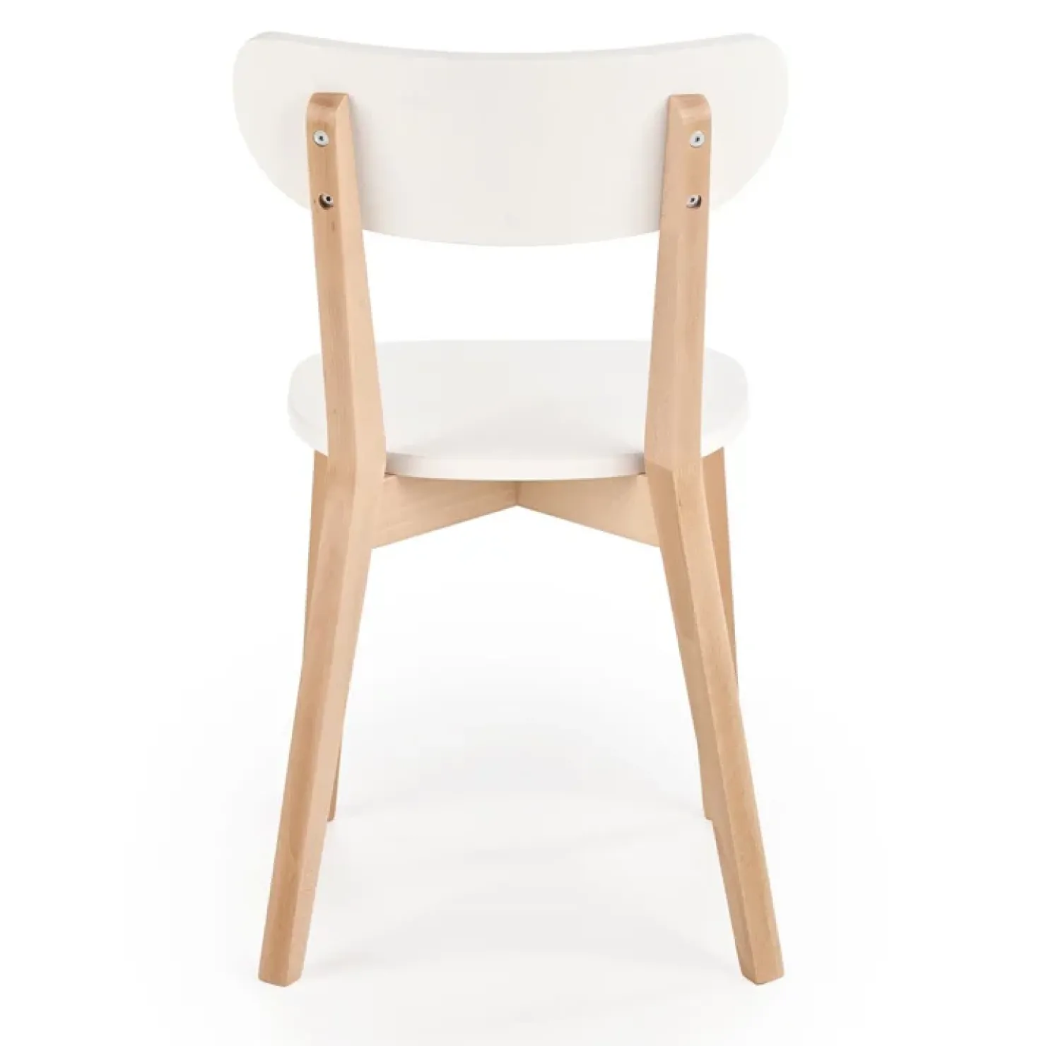 Garnero Arredamenti Sedia soggiorno design moderno bianco rovere Scandy Hot