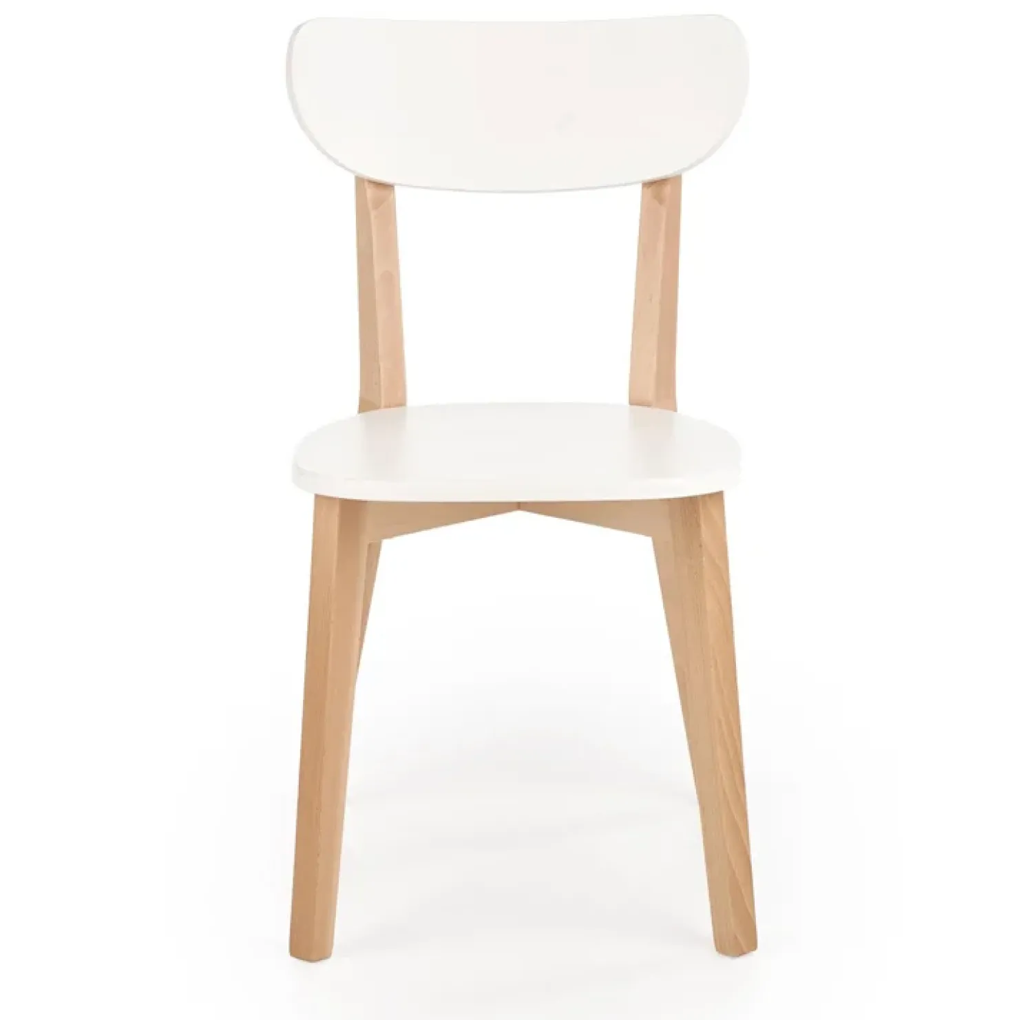 Garnero Arredamenti Sedia soggiorno design moderno bianco rovere Scandy Hot