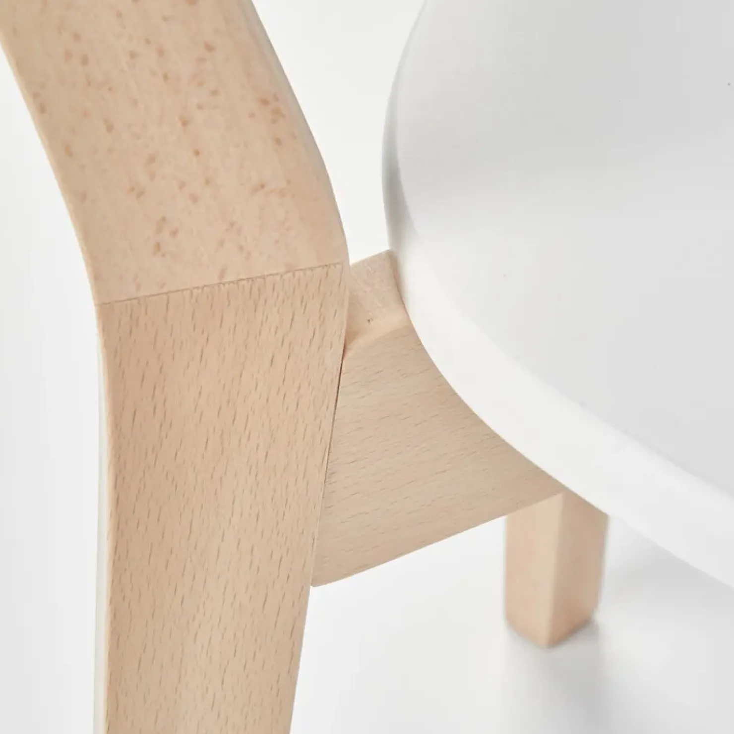 Garnero Arredamenti Sedia soggiorno design moderno bianco rovere Scandy Hot