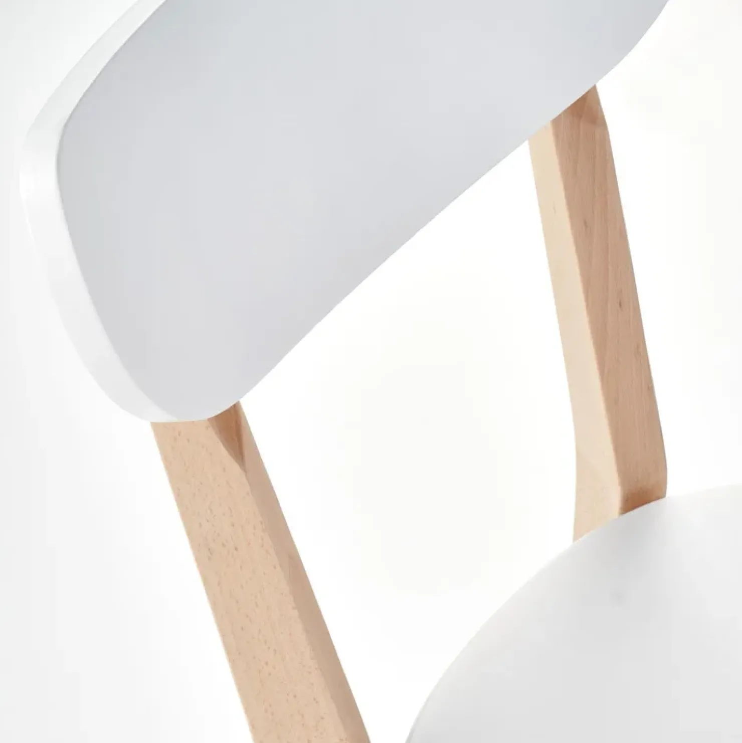 Garnero Arredamenti Sedia soggiorno design moderno bianco rovere Scandy Hot