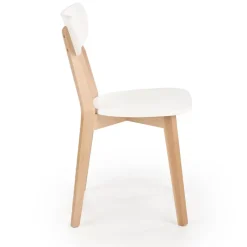 Garnero Arredamenti Sedia soggiorno design moderno bianco rovere Scandy Hot