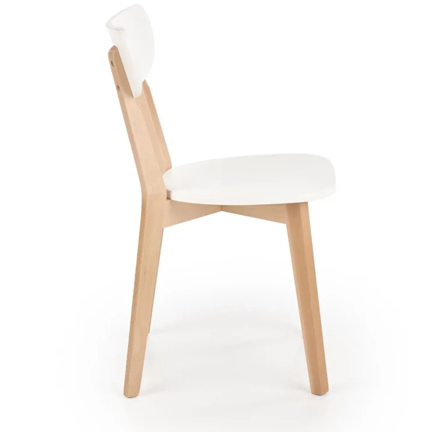 Garnero Arredamenti Sedia soggiorno design moderno bianco rovere Scandy Hot