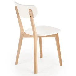 Garnero Arredamenti Sedia soggiorno design moderno bianco rovere Scandy Hot