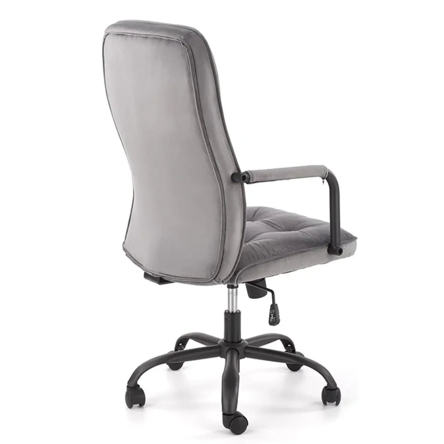 Garnero Arredamenti Sedia ufficio con ruote e braccioli in tessuto grigio Gennara Clearance