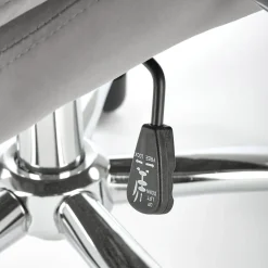 Garnero Arredamenti Sedia ufficio con ruote regolabile in velluto grigio Argor Hot