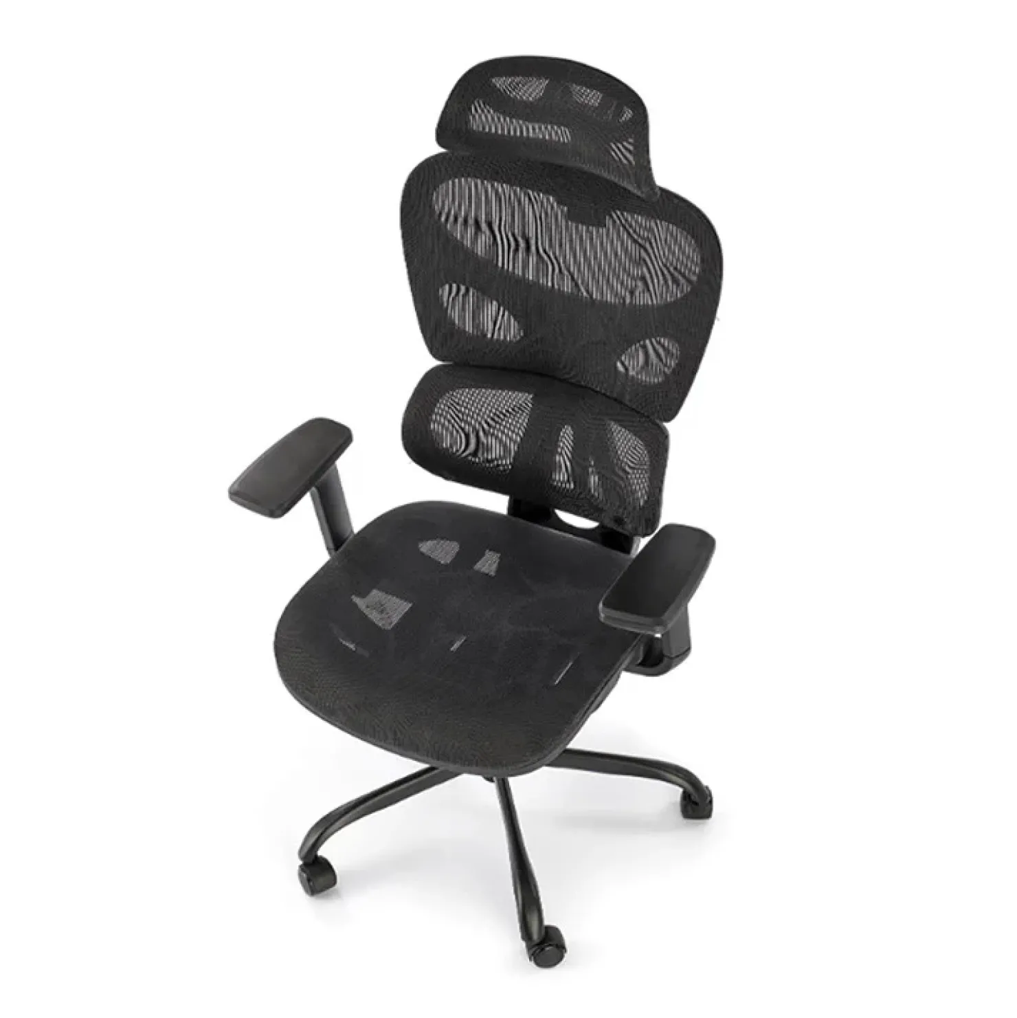 Garnero Arredamenti Sedia ufficio con ruote regolabile in tessuto nero Ferarra Sale