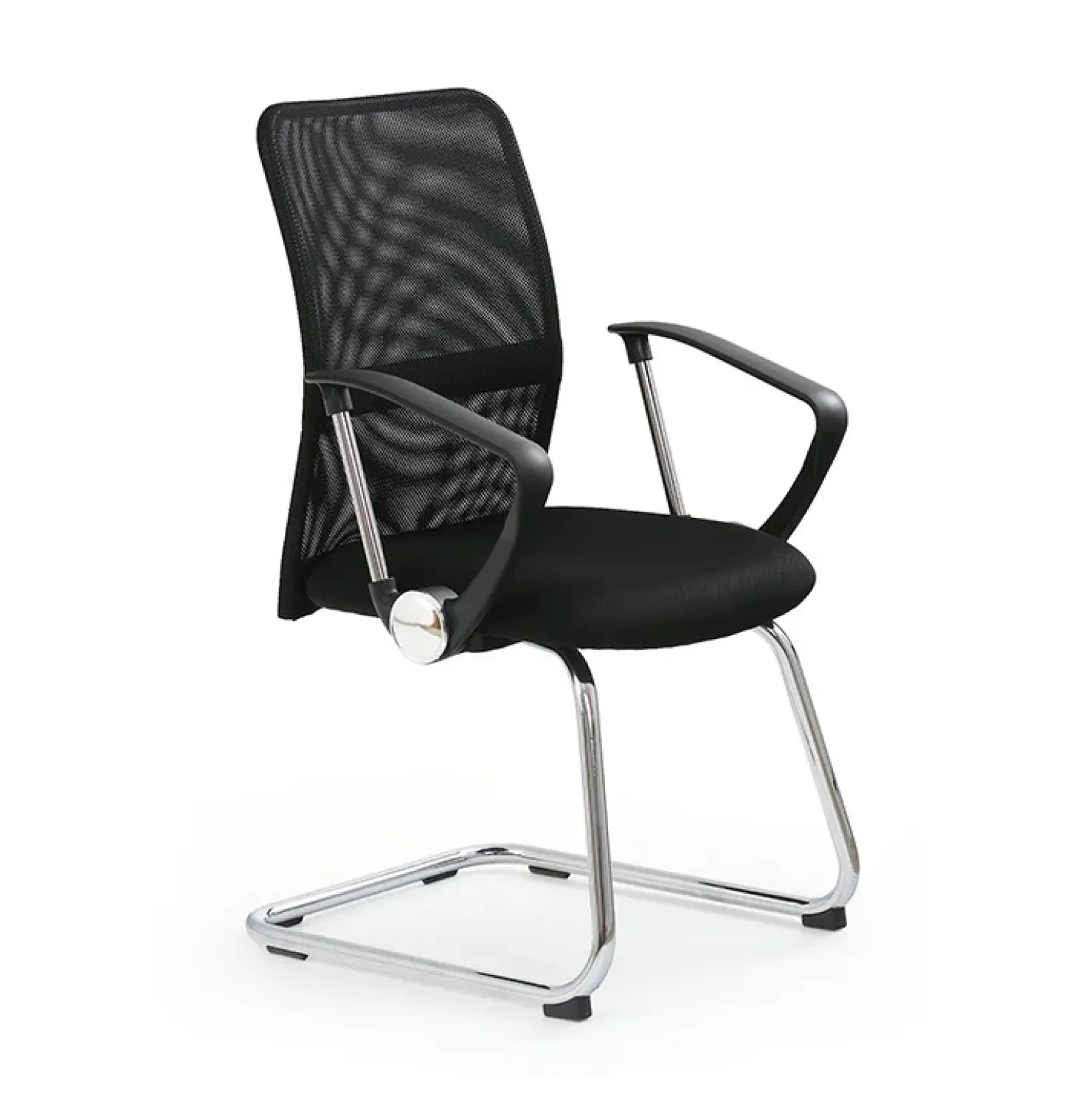 Garnero Arredamenti Sedia ufficio moderna con braccioli in tessuto nera Juno Discount