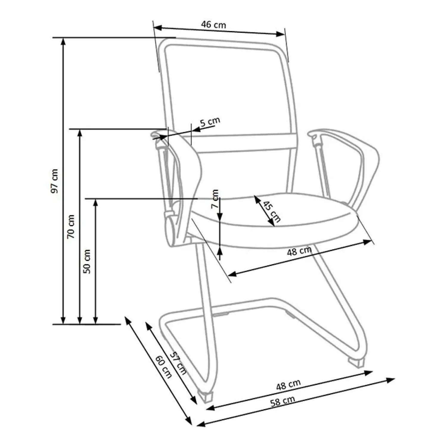 Garnero Arredamenti Sedia ufficio moderna con braccioli in tessuto nera Juno Discount