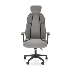 Garnero Arredamenti Sedia ufficio regolabile in tessuto ed ecopelle grigio nero Verissima Sale