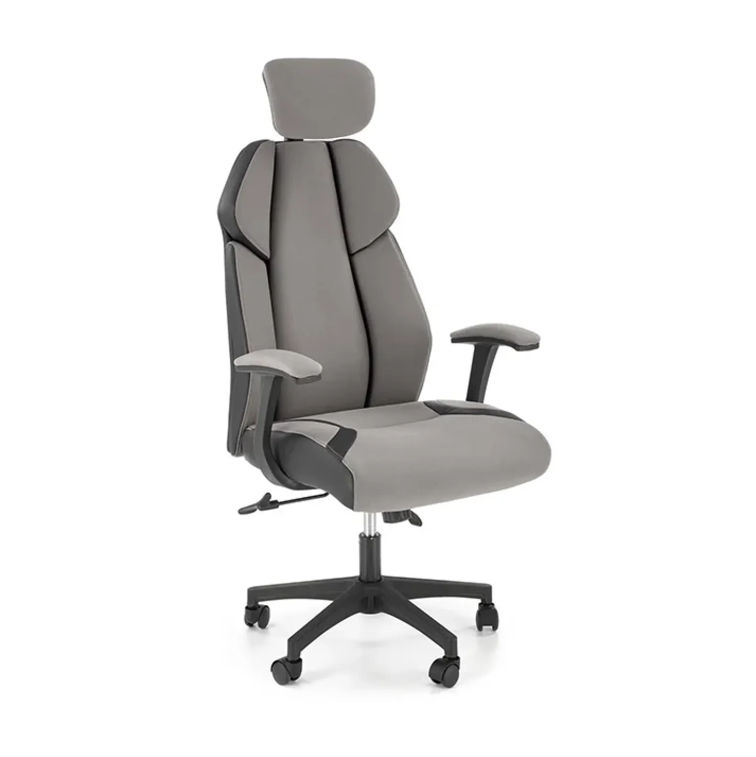 Garnero Arredamenti Sedia ufficio regolabile in tessuto ed ecopelle grigio nero Verissima Sale