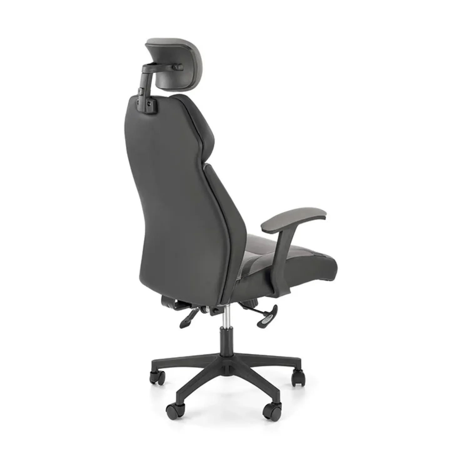 Garnero Arredamenti Sedia ufficio regolabile in tessuto ed ecopelle grigio nero Verissima Sale