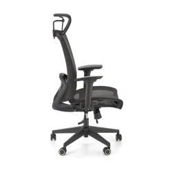 Garnero Arredamenti Sedia ufficio regolabile con ruote in tessuto nero Bonito Best