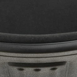 Garnero Arredamenti Sedia ufficio sala attesa moderna in acciaio tessuto nera Laos Nero Online