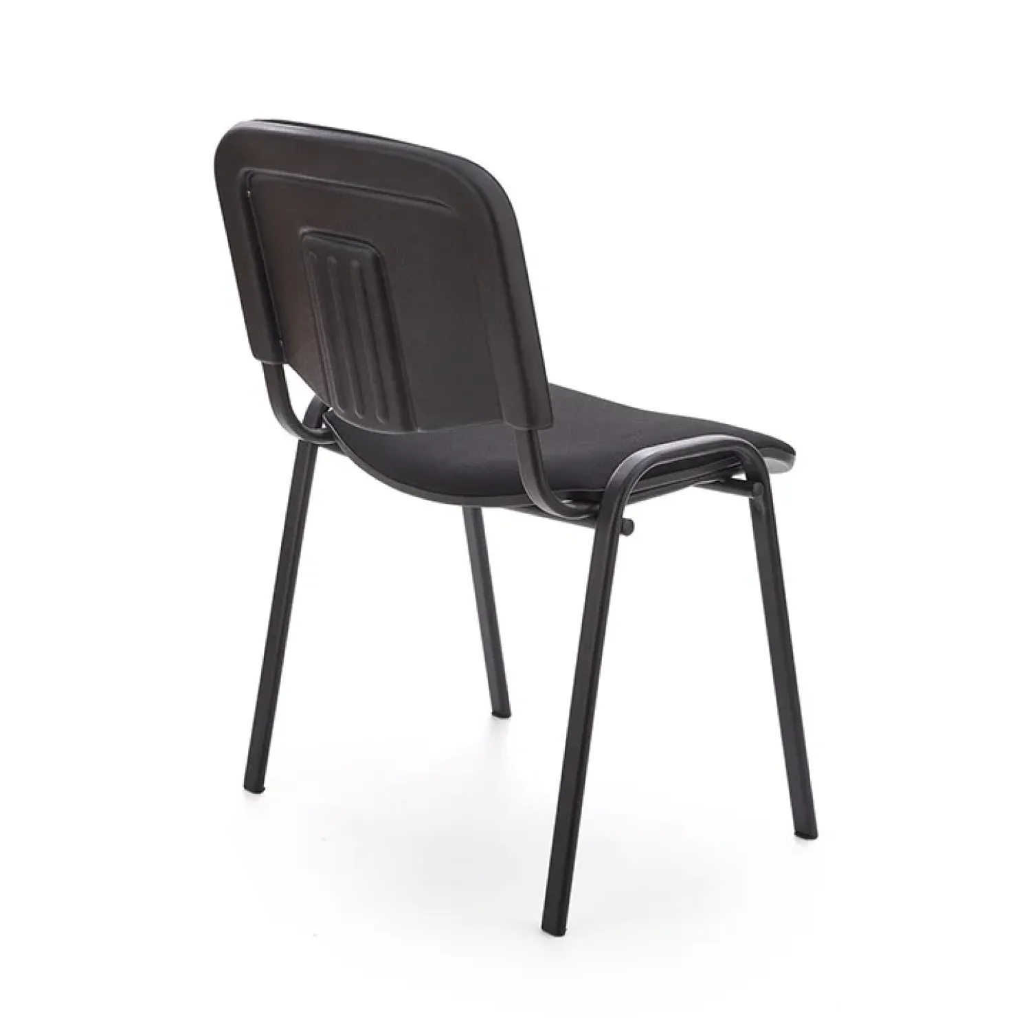 Garnero Arredamenti Sedia ufficio sala attesa moderna in acciaio tessuto nera Laos Nero Online