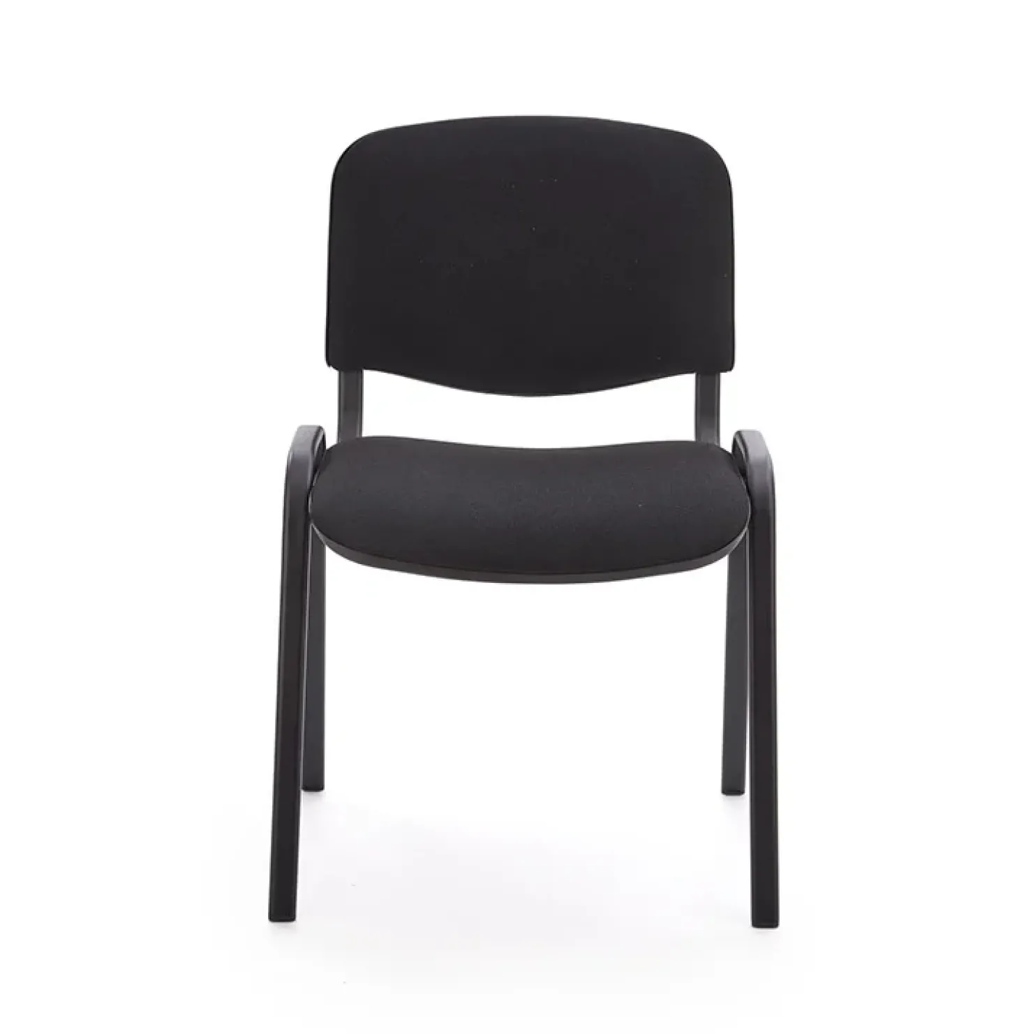 Garnero Arredamenti Sedia ufficio sala attesa moderna in acciaio tessuto nera Laos Nero Online