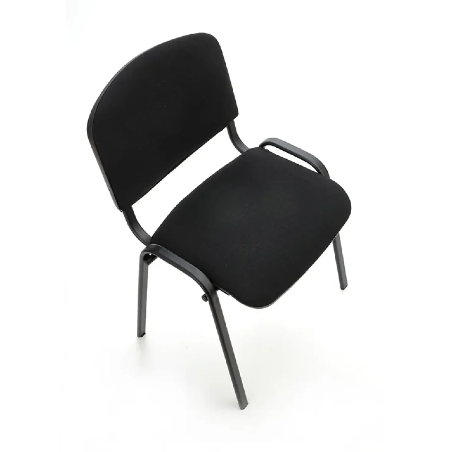 Garnero Arredamenti Sedia ufficio sala attesa moderna in acciaio tessuto nera Laos Nero Online