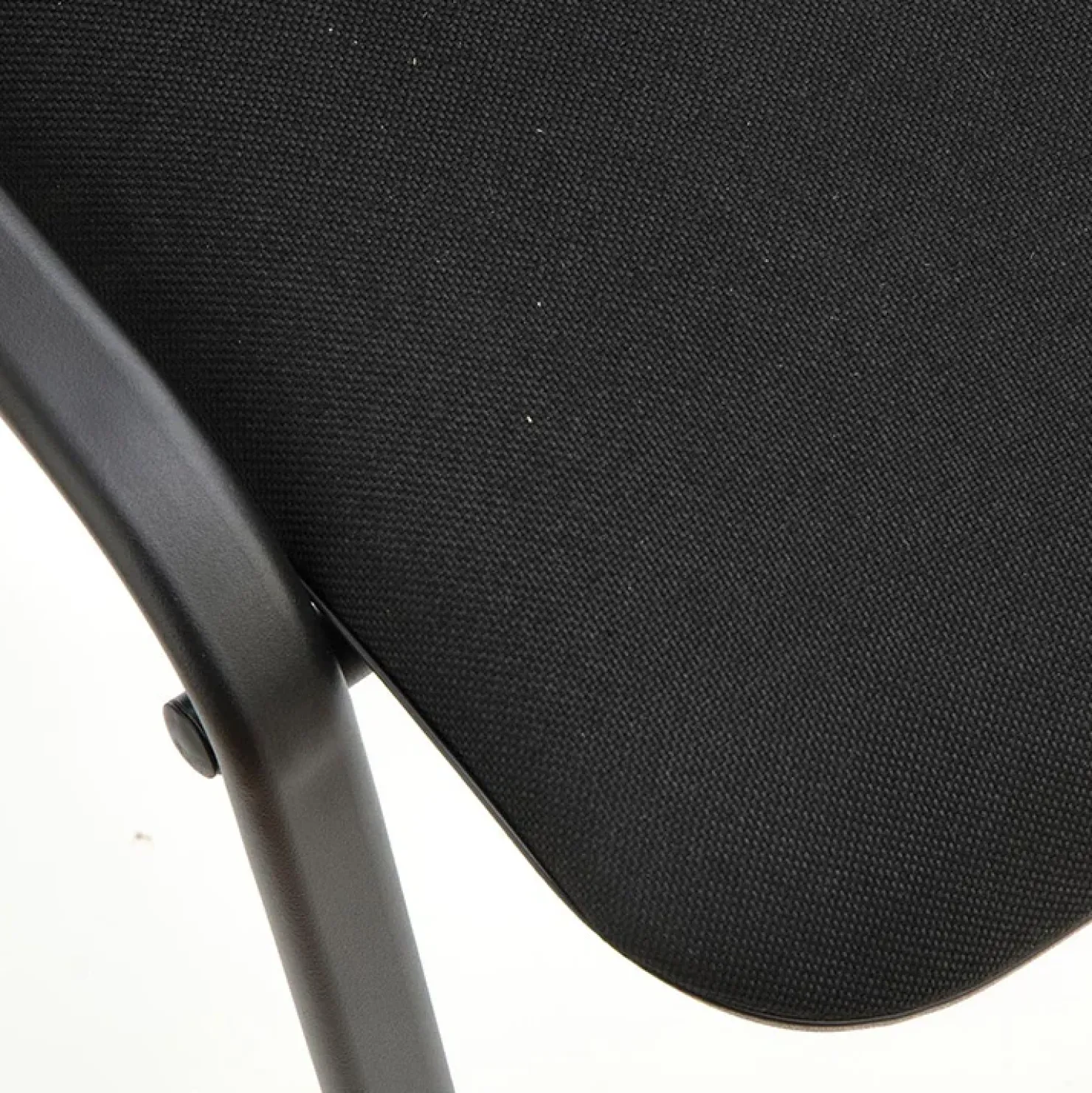 Garnero Arredamenti Sedia ufficio sala attesa moderna in acciaio tessuto nera Laos Nero Online