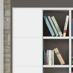 Garnero Arredamenti Set 2 antine 41x41cm bianco frassinato per libreria e parete attrezzata Kubic Best