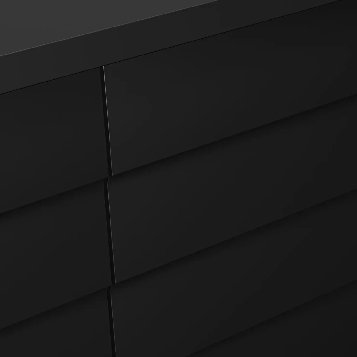 Garnero Arredamenti Set 2 comodini 45x51h cm 1 anta nero Wild Nero Opaco Clearance