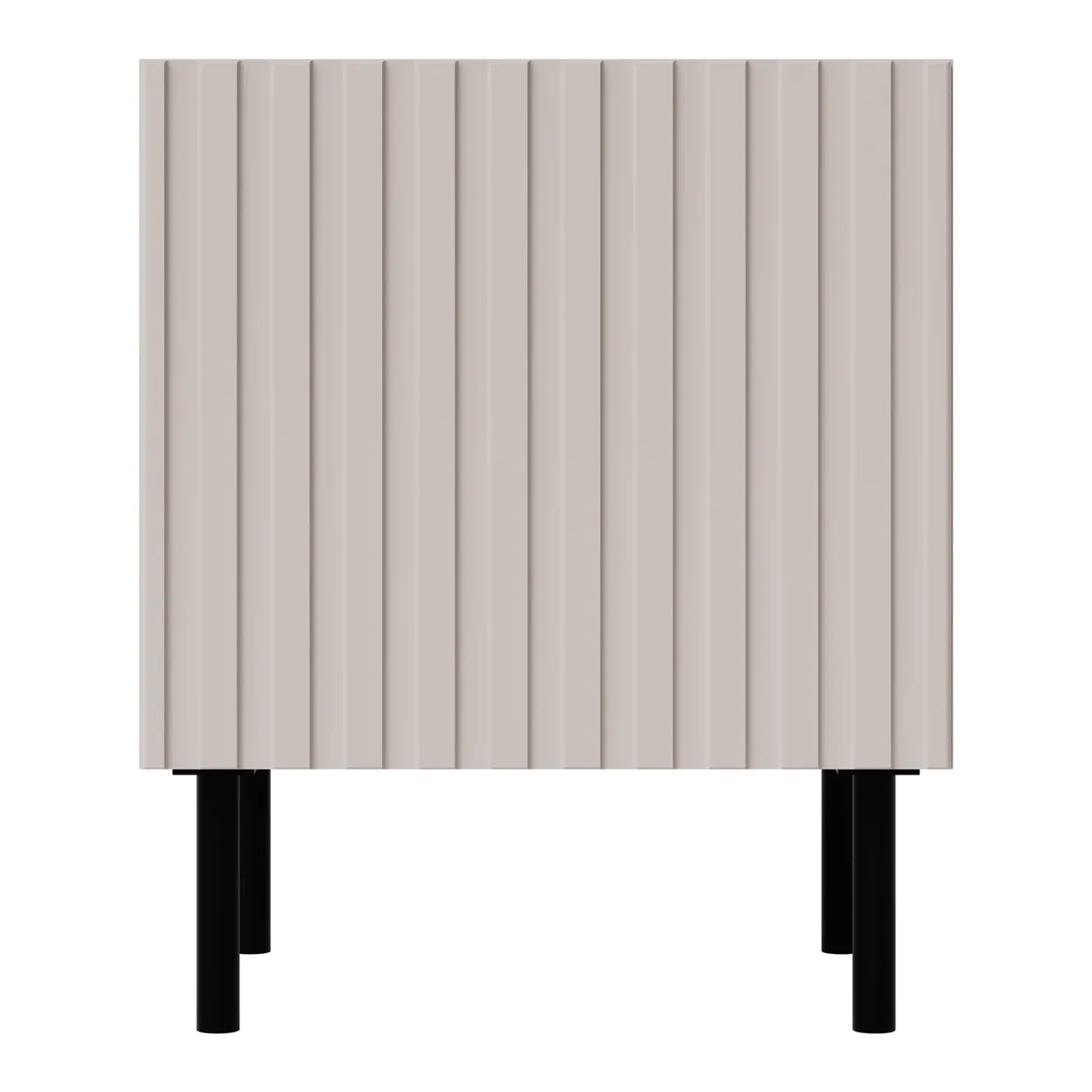 Garnero Arredamenti Set 2 comodini 45x54h cm 1 anta con frontali cannettati beige Ziggy Hot