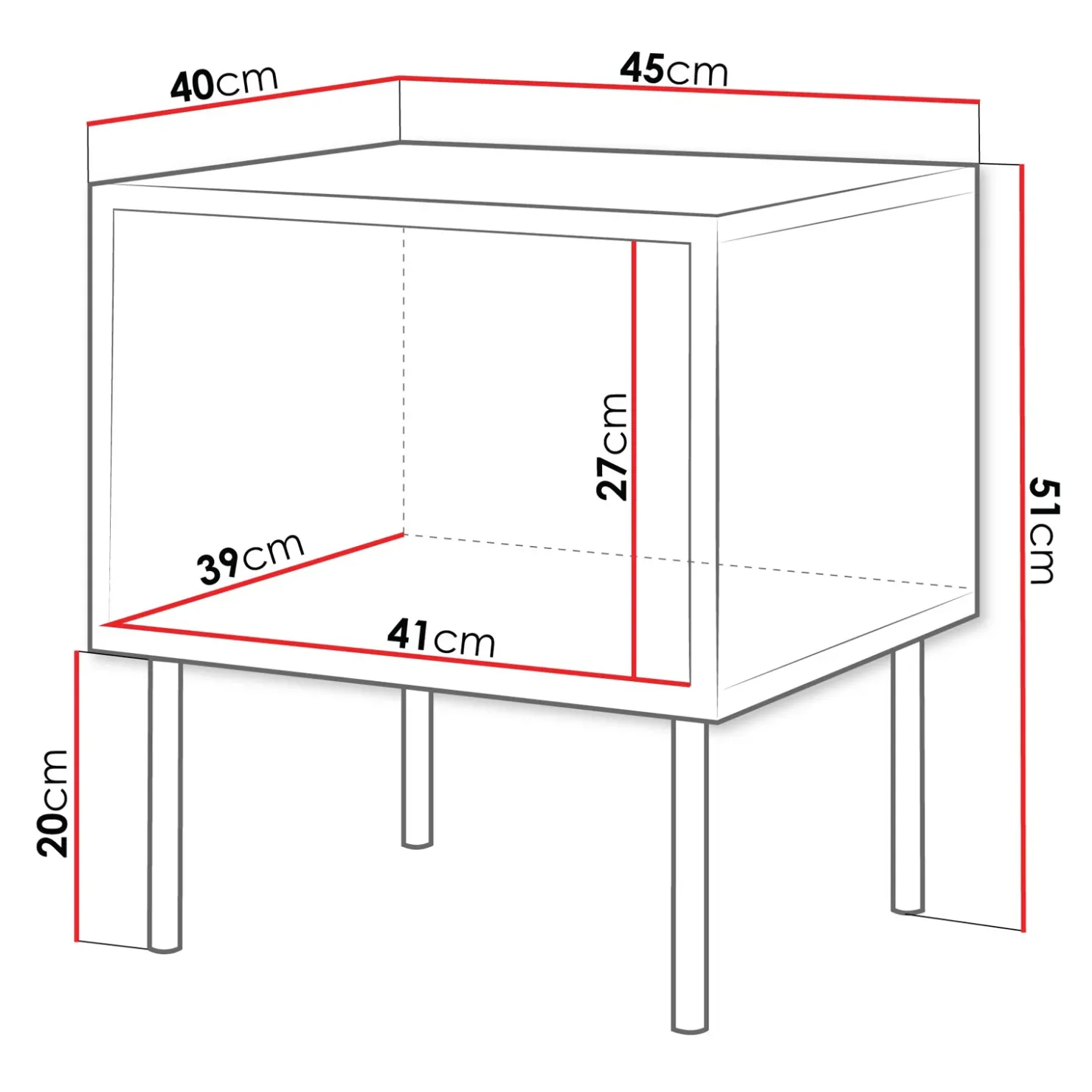 Garnero Arredamenti Set 2 comodini 45x51h cm 1 anta noce nero Wild Noce - Nero opaco Discount