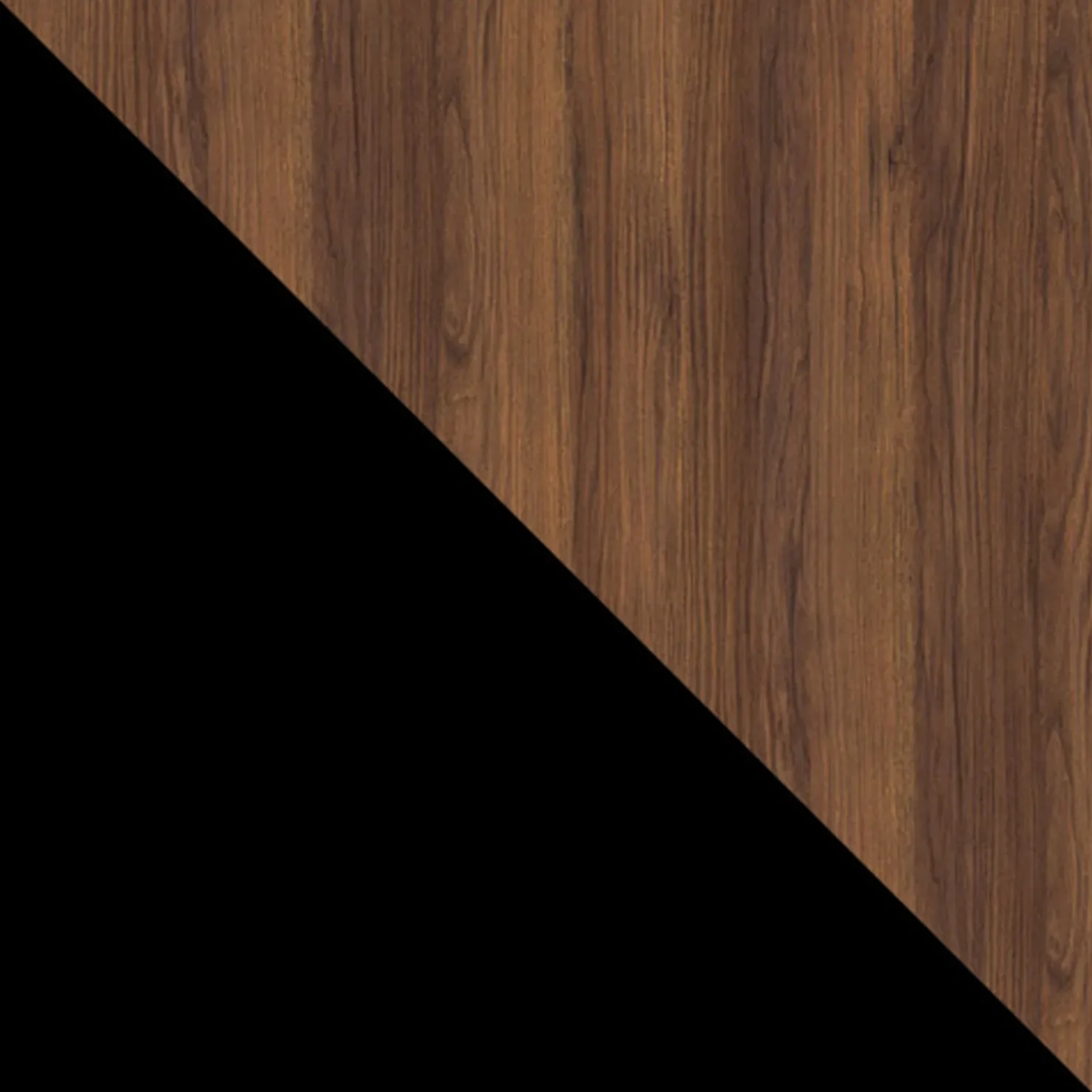 Garnero Arredamenti Set 2 comodini 45x51h cm 1 anta noce nero Wild Noce - Nero opaco Discount