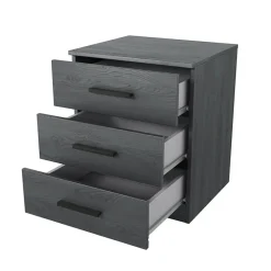 Garnero Arredamenti Set 2 comodini 46x56h cm 3 cassetti moderni Cortina Gihome® Ossido Clearance