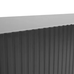 Garnero Arredamenti Set 2 comodini 45x52h cm moderni cannettato Essence Antracite Outlet