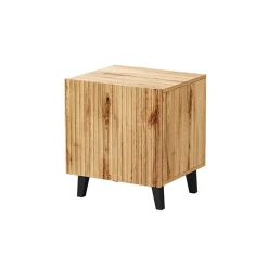 Garnero Arredamenti Set 2 comodini 45x52h cm moderni cannettato Essence Quercia New