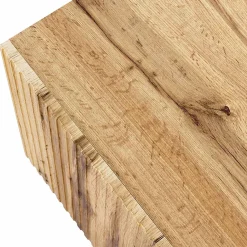 Garnero Arredamenti Set 2 comodini 45x52h cm moderni cannettato Essence Quercia New