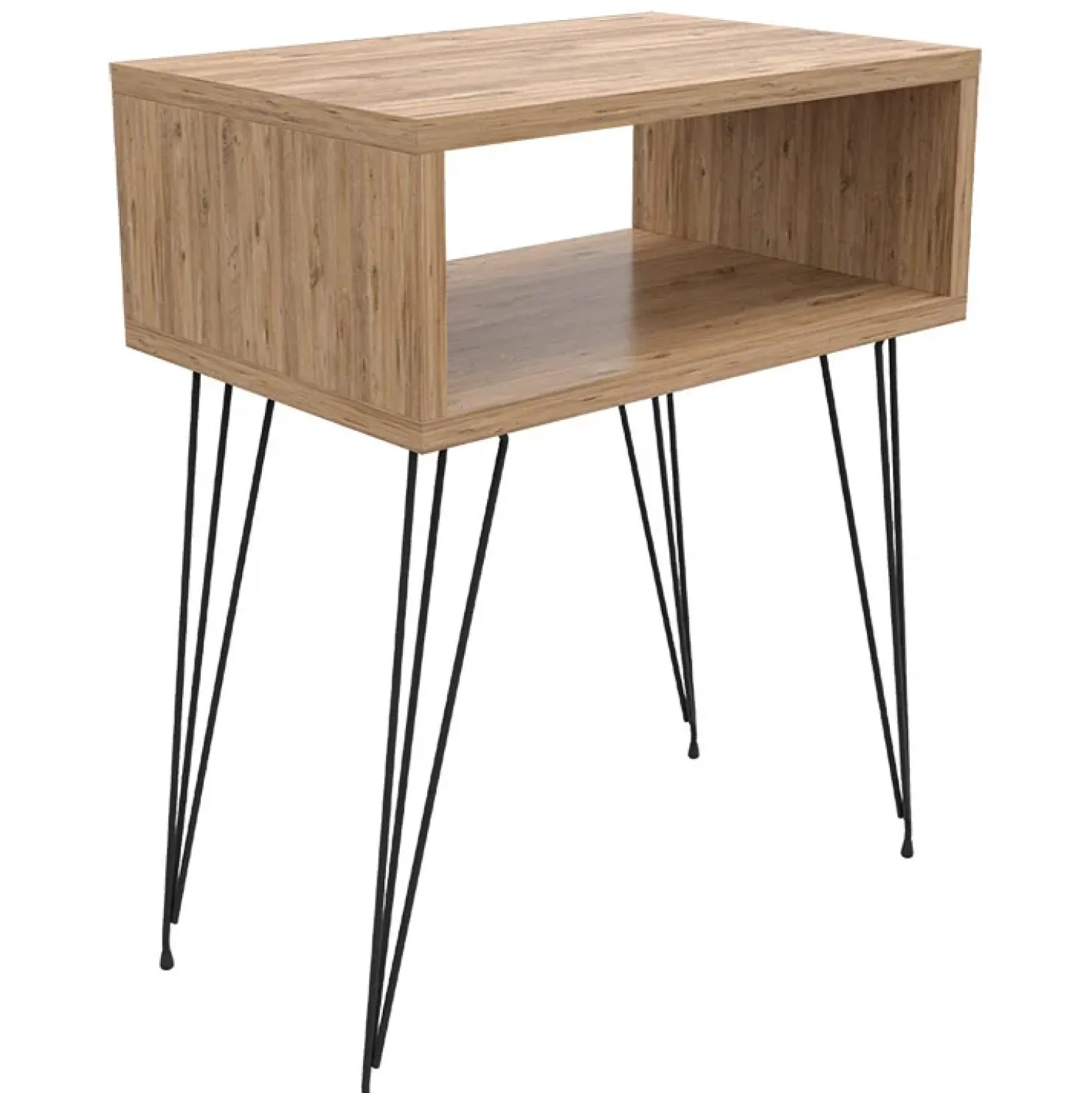 Garnero Arredamenti Set 2 comodini 45x59h cm moderni design industrial Jamar Rovere