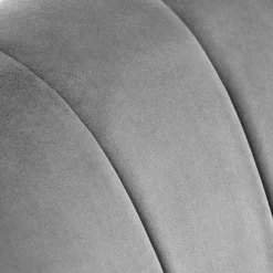 Garnero Arredamenti Set 2 poltrone relax moderna in velluto grigio nero Chica Discount