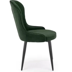 Garnero Arredamenti Set 2 sedie da pranzo imbottite in velluto Vera Verde Best