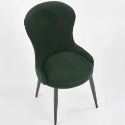 Garnero Arredamenti Set 2 sedie da pranzo imbottite in velluto Vera Verde Best