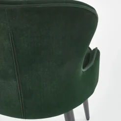 Garnero Arredamenti Set 2 sedie da pranzo imbottite in velluto Vera Verde Best