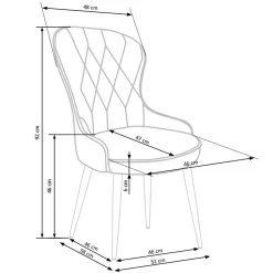 Garnero Arredamenti Set 2 sedie da pranzo imbottite in velluto Vera Verde Best