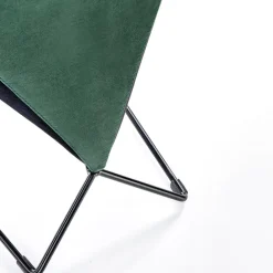 Garnero Arredamenti Set 2 sedie da pranzo imbottite in velluto scuro nero Malabo Verde