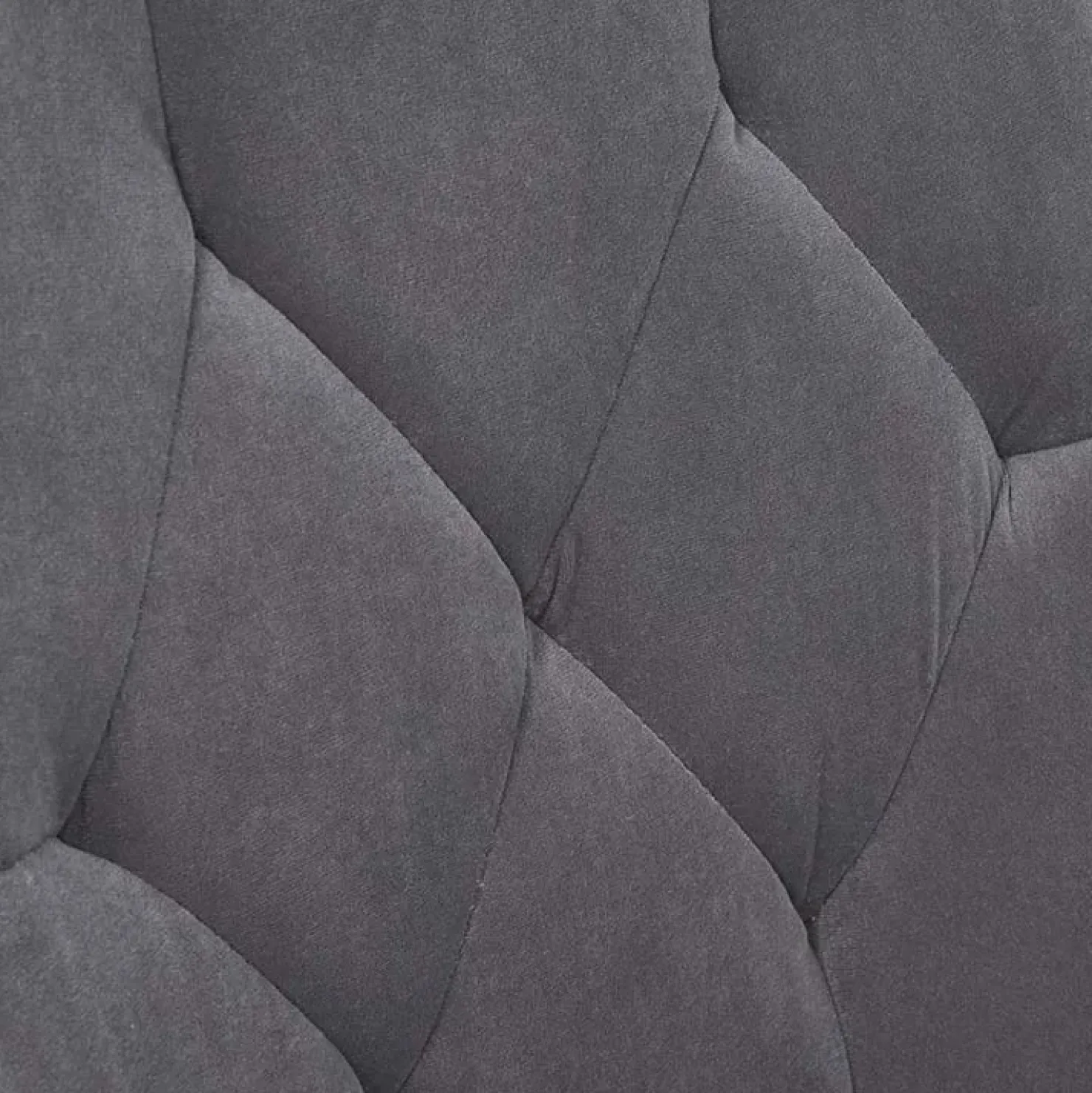 Garnero Arredamenti Set 2 sedie da pranzo imbottite in velluto grigio Deanna Sale