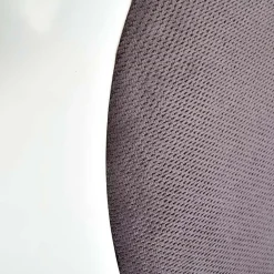 Garnero Arredamenti Set 2 sedie da pranzo imbottite in tessuto grigio bianco Adna New