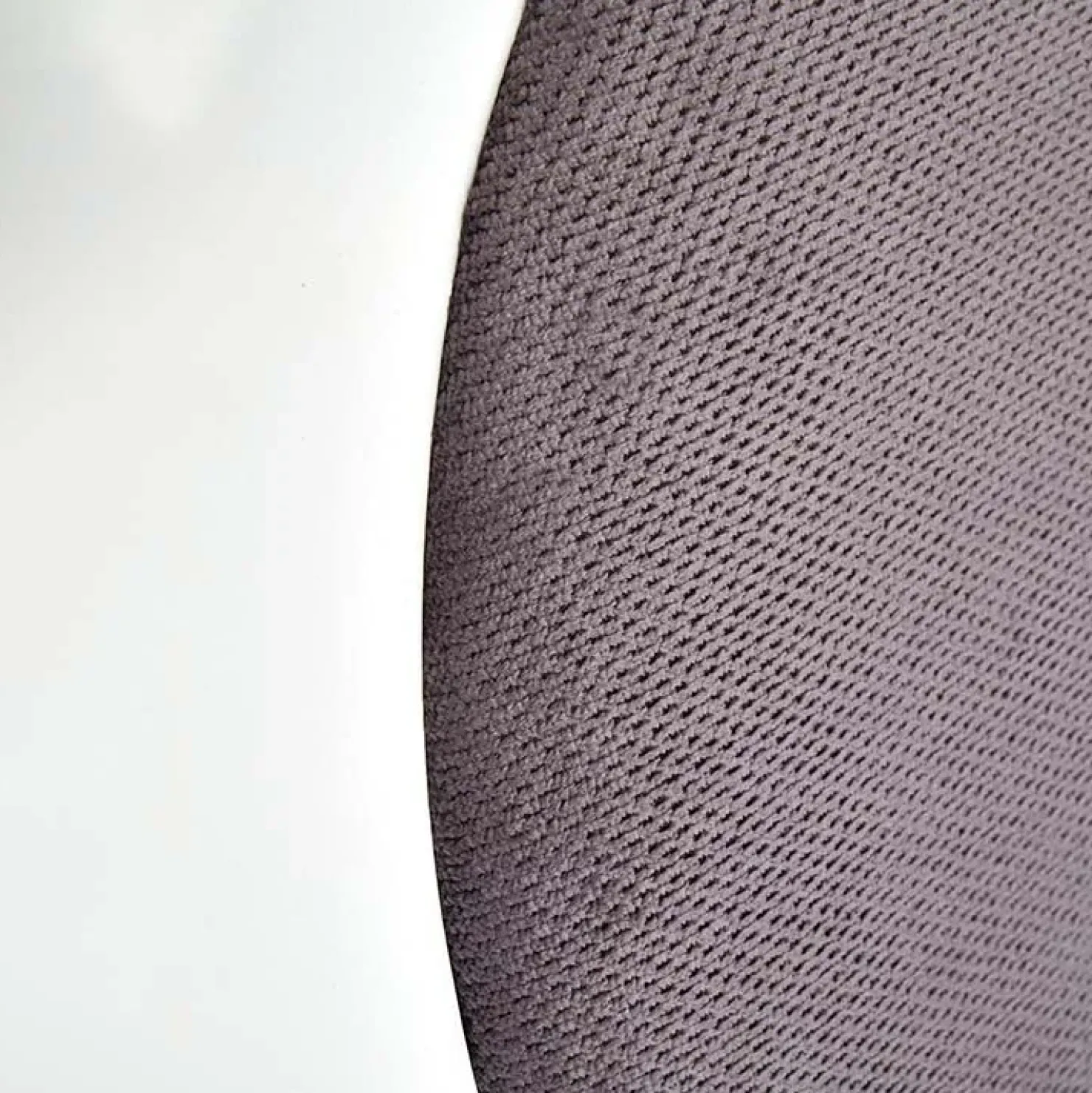 Garnero Arredamenti Set 2 sedie da pranzo imbottite in tessuto grigio bianco Adna New