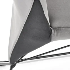 Garnero Arredamenti Set 2 sedie da pranzo imbottite in velluto nero Malabo Grigio Online