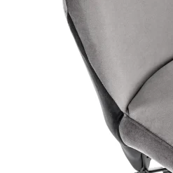 Garnero Arredamenti Set 2 sedie da pranzo imbottite in velluto nero Malabo Grigio Online