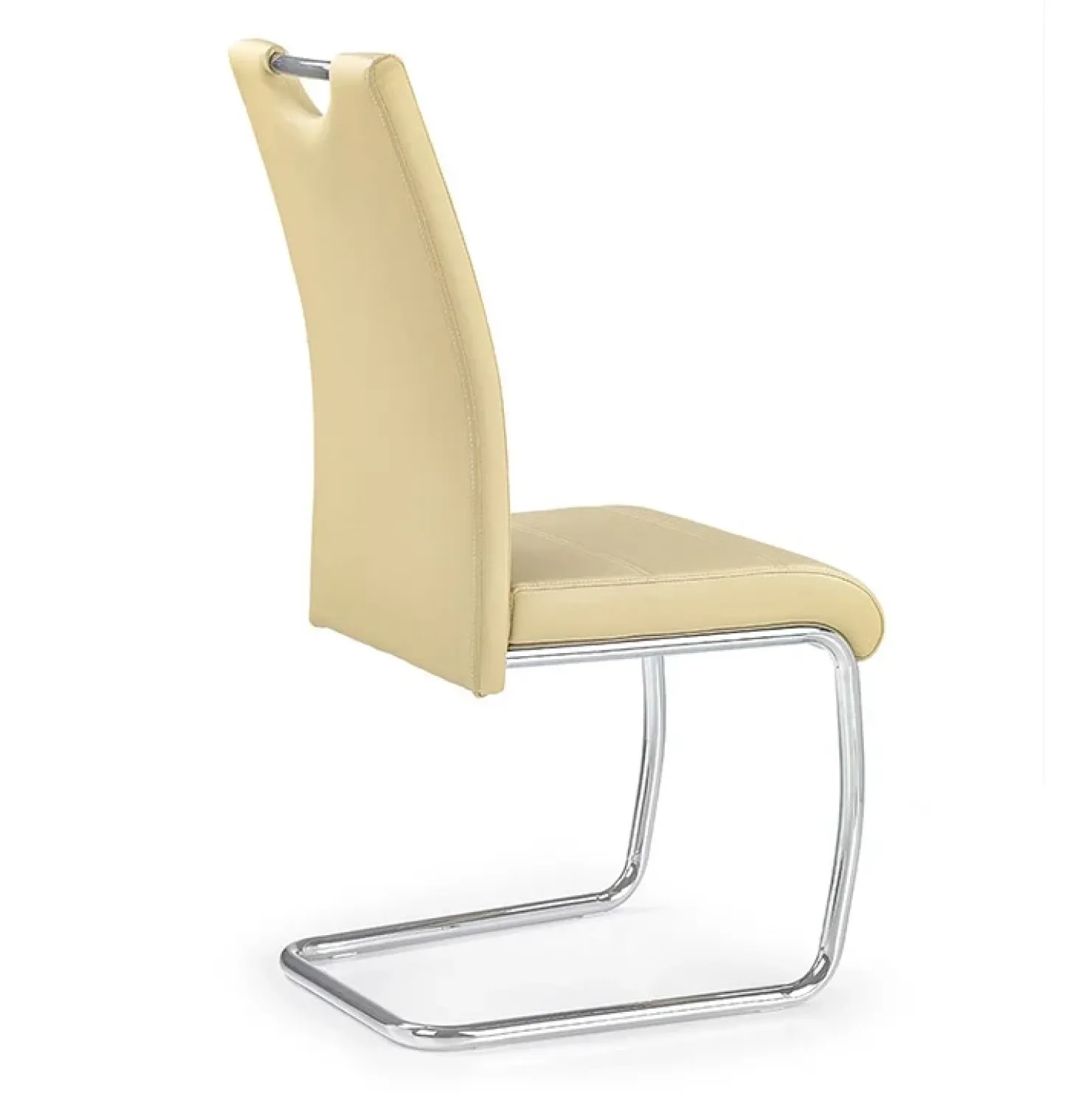 Garnero Arredamenti Set 4 sedie da pranzo in ecopelle Deva Beige New