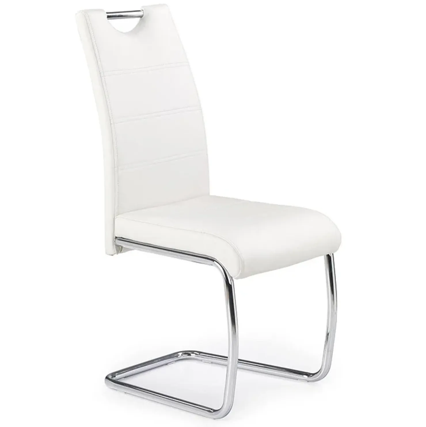 Garnero Arredamenti Set 4 sedie da pranzo in ecopelle Deva Bianco Best